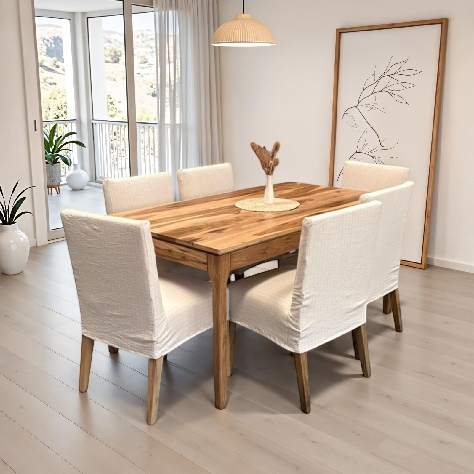 Juego de comedor Nature - Groot + 6 sillas reyna - Image 2